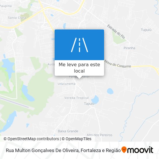 Rua Multon Gonçalves De Oliveira mapa