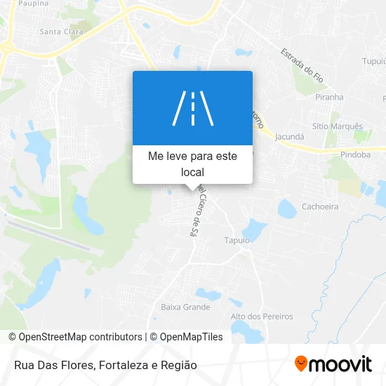 Rua Das Flores mapa