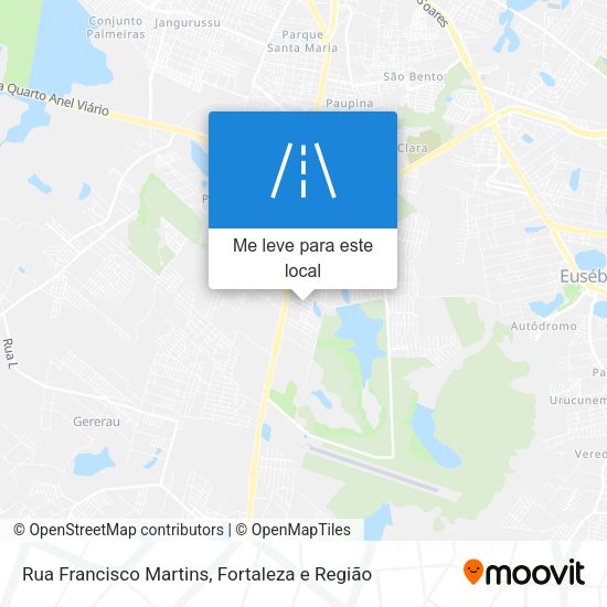 Rua Francisco Martins mapa