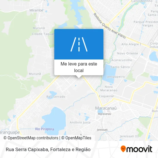 Rua Serra Capixaba mapa