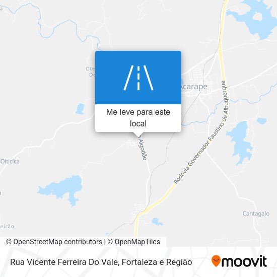 Rua Vicente Ferreira Do Vale mapa