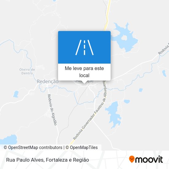 Rua Paulo Alves mapa