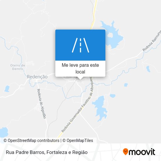 Rua Padre Barros mapa