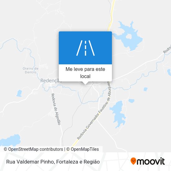 Rua Valdemar Pinho mapa