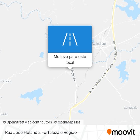 Rua José Holanda mapa