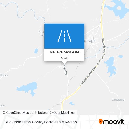 Rua José Lima Costa mapa