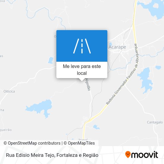 Rua Edisio Meira Tejo mapa