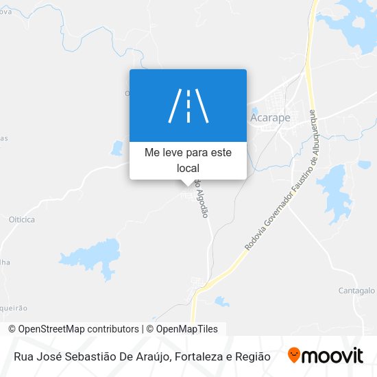 Rua José Sebastião De Araújo mapa