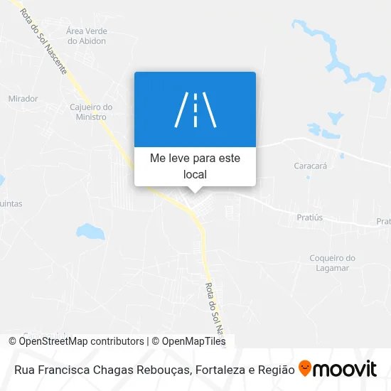 Rua Francisca Chagas Rebouças mapa
