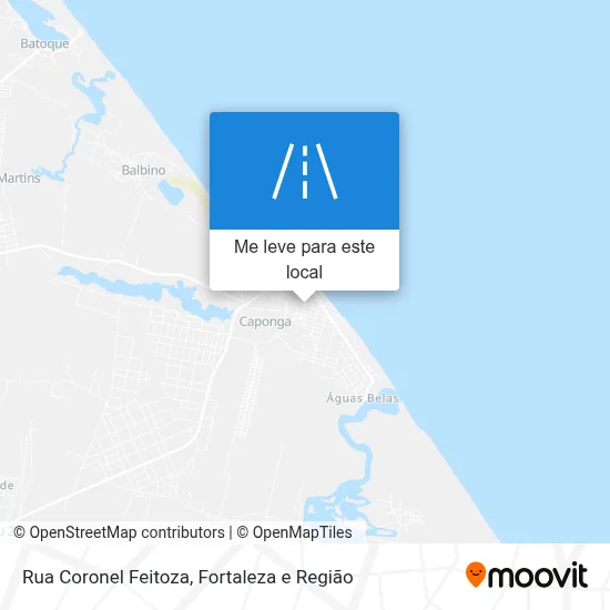 Rua Coronel Feitoza mapa