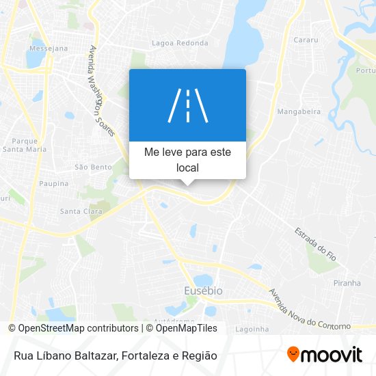 Rua Líbano Baltazar mapa