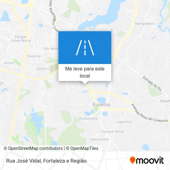 Rua José Vidal mapa