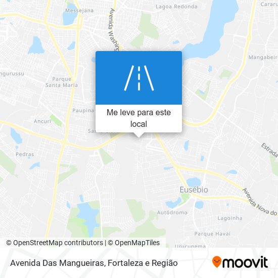 Avenida Das Mangueiras mapa