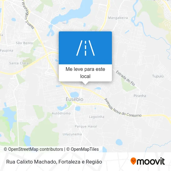 Rua Calixto Machado mapa
