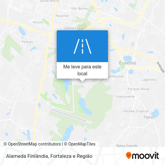 Alameda Finlândia mapa