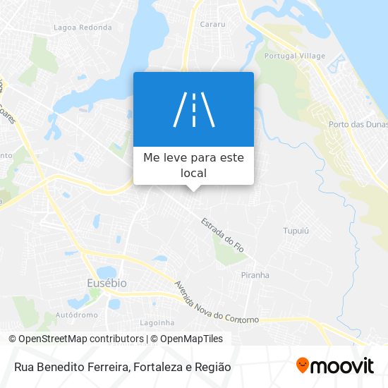 Rua Benedito Ferreira mapa