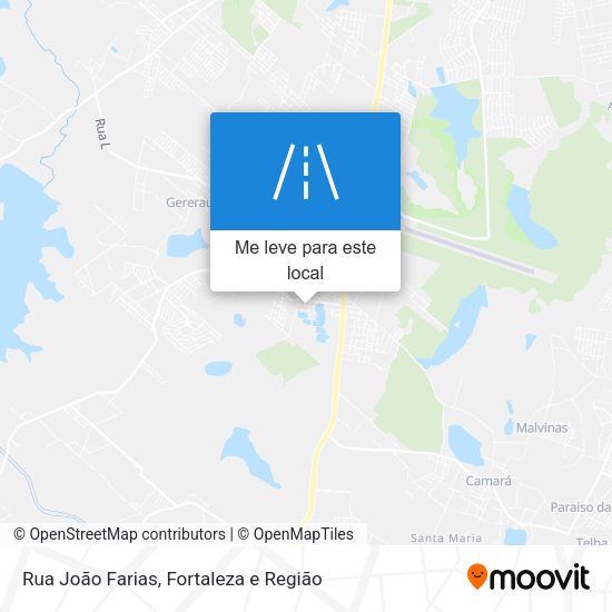 Rua João Farias mapa