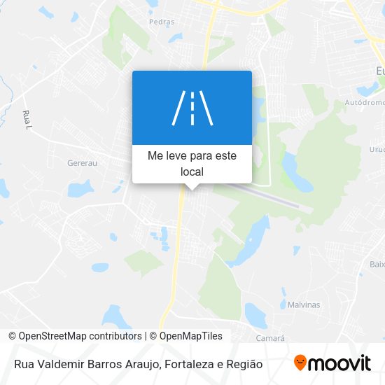 Rua Valdemir Barros Araujo mapa