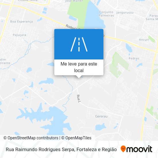 Rua Raimundo Rodrigues Serpa mapa