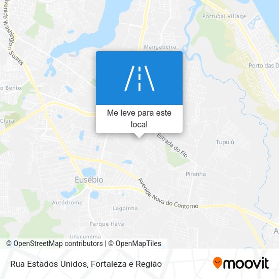Rua Estados Unidos mapa