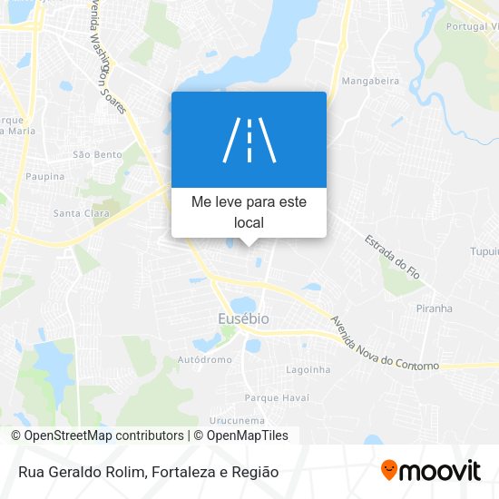 Rua Geraldo Rolim mapa