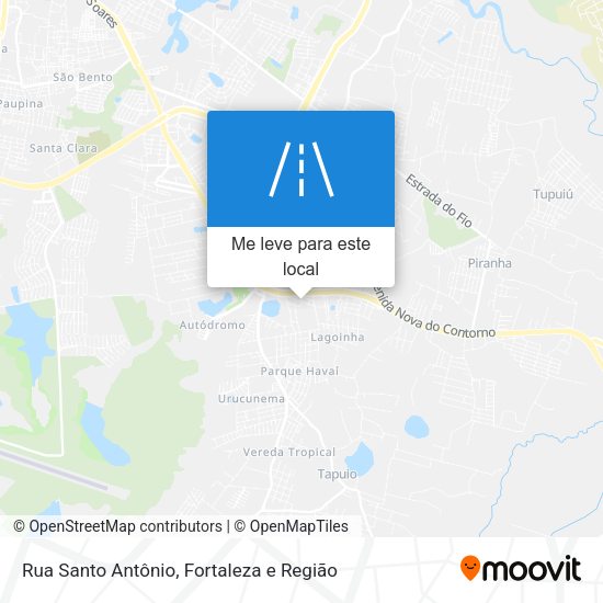 Rua Santo Antônio mapa