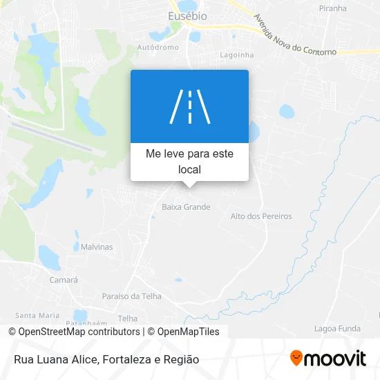 Rua Luana Alice mapa