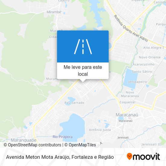Avenida Meton Mota Araújo mapa