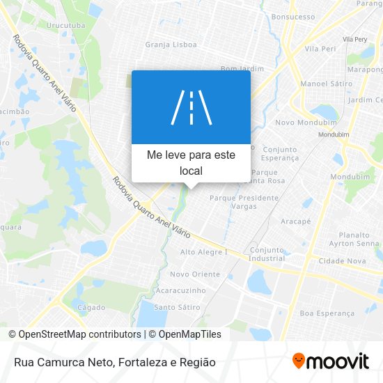 Rua Camurca Neto mapa