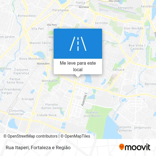 Rua Itaperi mapa