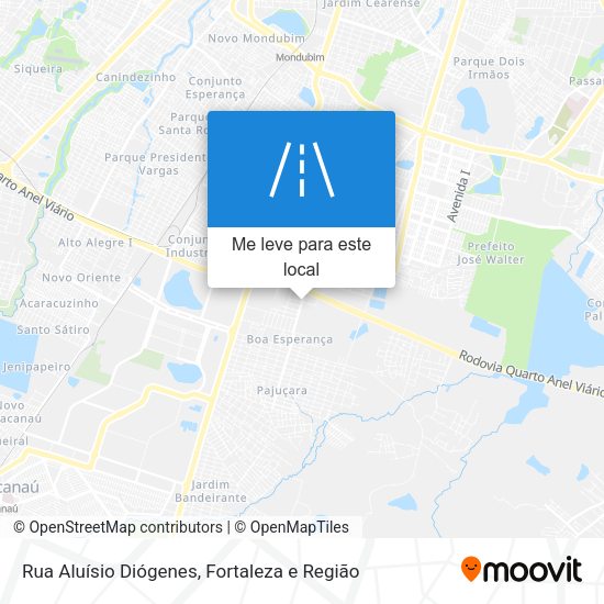 Rua Aluísio Diógenes mapa