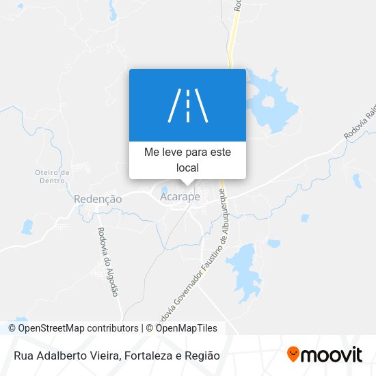 Rua Adalberto Vieira mapa