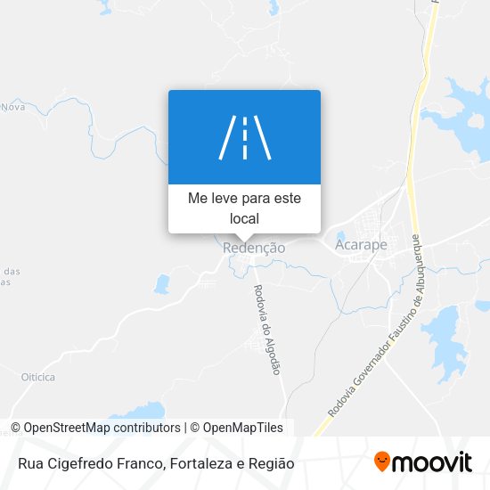Rua Cigefredo Franco mapa