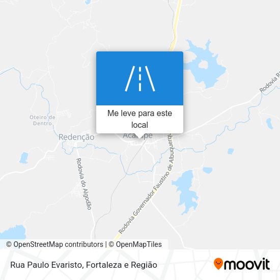 Rua Paulo Evaristo mapa