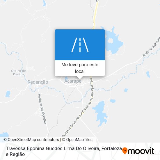 Travessa Eponina Guedes Lima De Oliveira mapa
