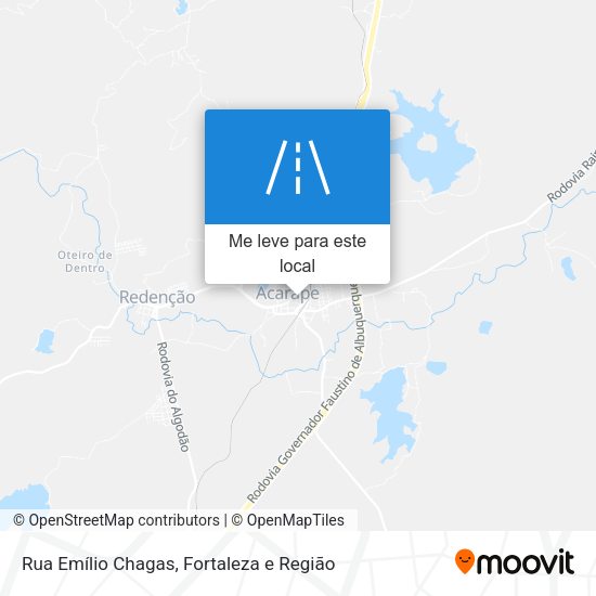 Rua Emílio Chagas mapa