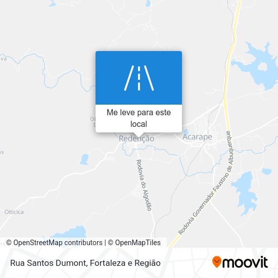 Rua Santos Dumont mapa