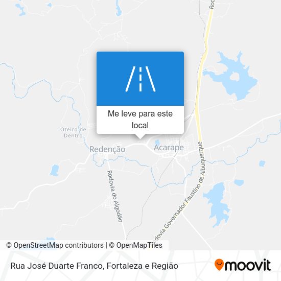 Rua José Duarte Franco mapa
