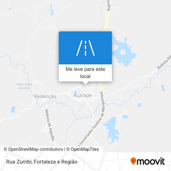 Rua Zumbi mapa