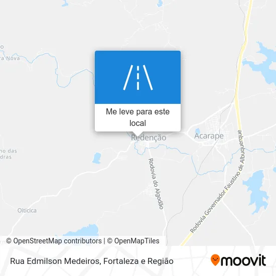 Rua Edmilson Medeiros mapa