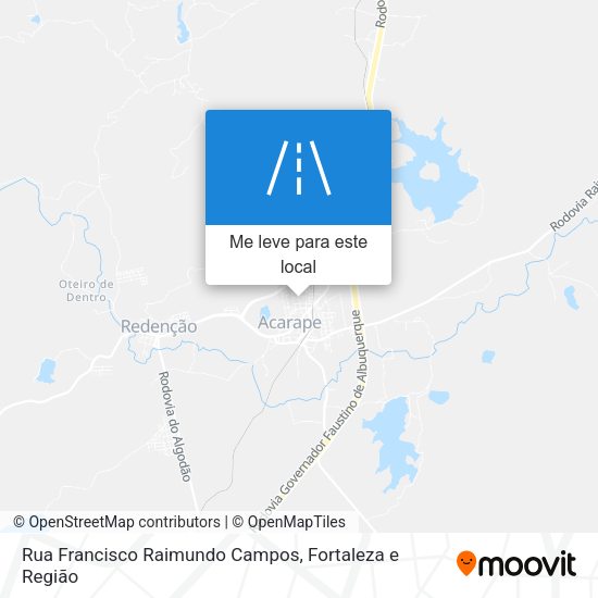 Rua Francisco Raimundo Campos mapa