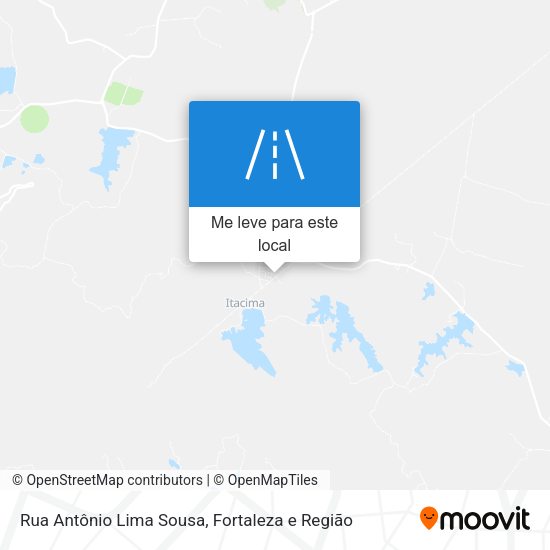 Rua Antônio Lima Sousa mapa