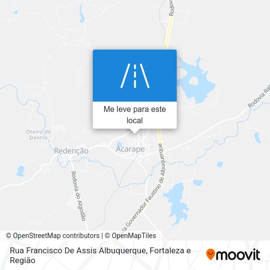 Rua Francisco De Assis Albuquerque mapa