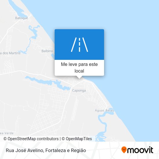 Rua José Avelino mapa