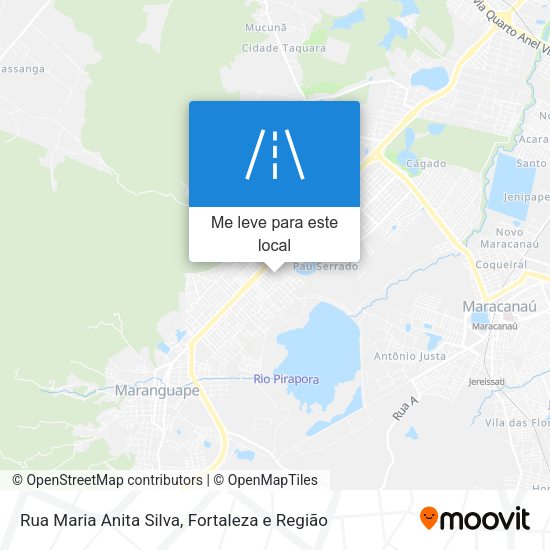 Rua Maria Anita Silva mapa