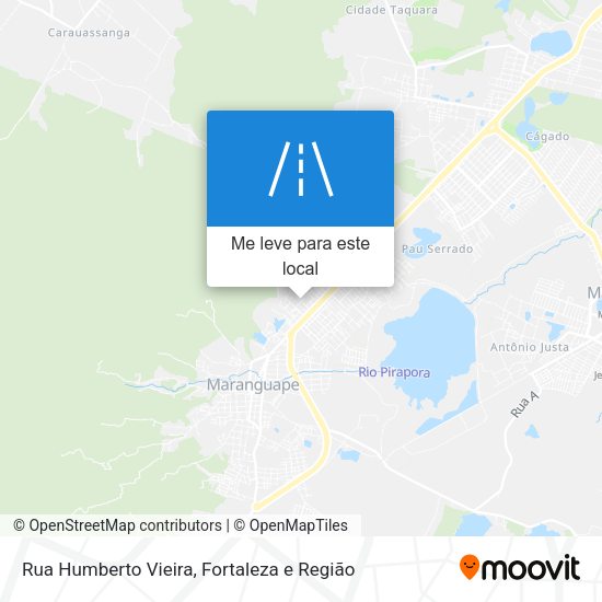 Rua Humberto Vieira mapa