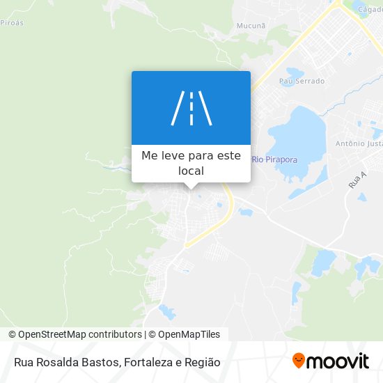 Rua Rosalda Bastos mapa