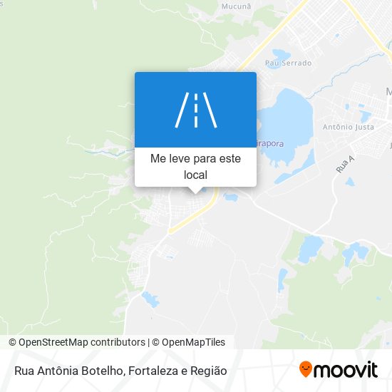 Rua Antônia Botelho mapa