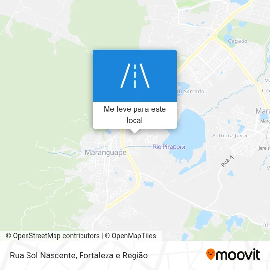 Rua Sol Nascente mapa