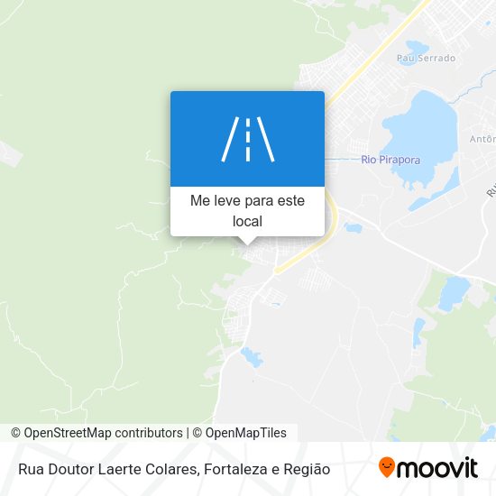 Rua Doutor Laerte Colares mapa
